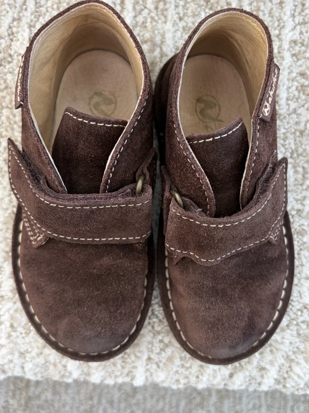 Naturino brown suede boys' casual chukka boots. Kids Size 24. - Picture 9 of 11